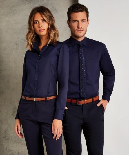 Business shirt long-sleeved (classic fit) - Kustom Kit - Image 2