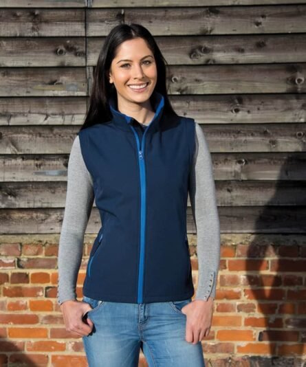 Women's printable softshell bodywarmer - Result Core - Image 3