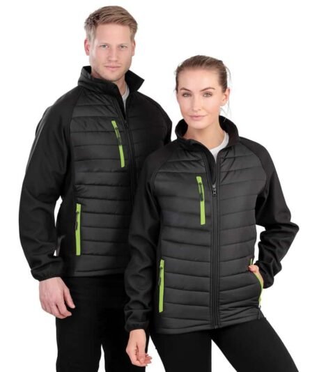 Black compass padded softshell jacket - Result - Image 2
