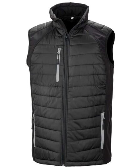 Black compass padded softshell gilet - Result - Image 6