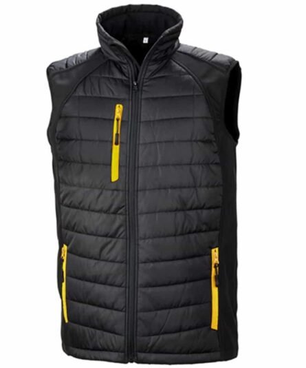 Black compass padded softshell gilet - Result - Image 11