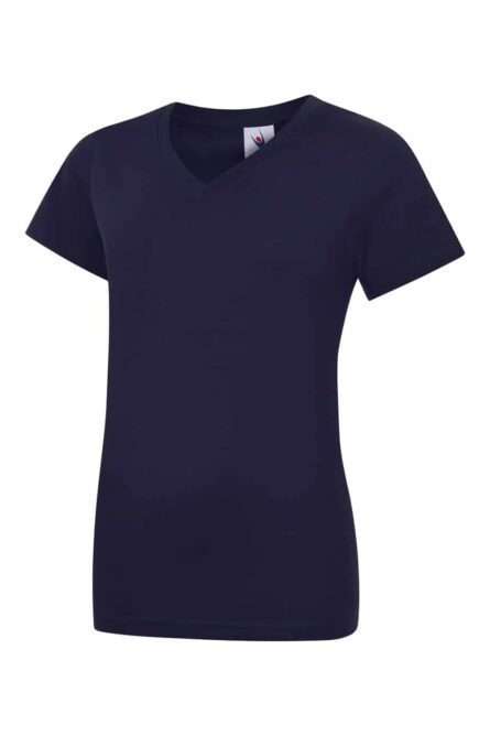 Ladies Classic V Neck T Shirt - Uneek - Image 4