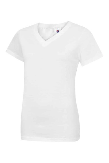 Ladies Classic V Neck T Shirt - Uneek - Image 6