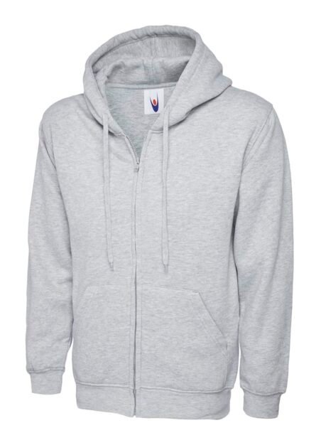 Adults Classic Full Zip Hooded Sweatshirt - Uneek - Image 6