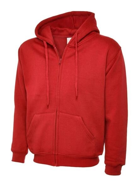 Adults Classic Full Zip Hooded Sweatshirt - Uneek - Image 9