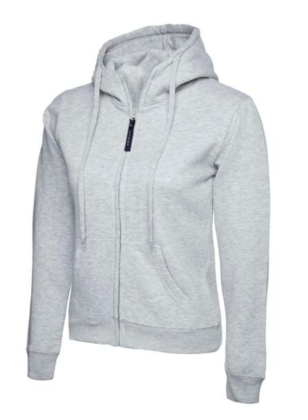 Ladies Classic Full Zip Hooded Sweatshirt - Uneek - Image 4