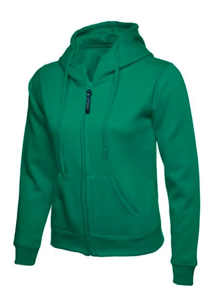 Ladies Classic Full Zip Hooded Sweatshirt - Uneek - Image 5