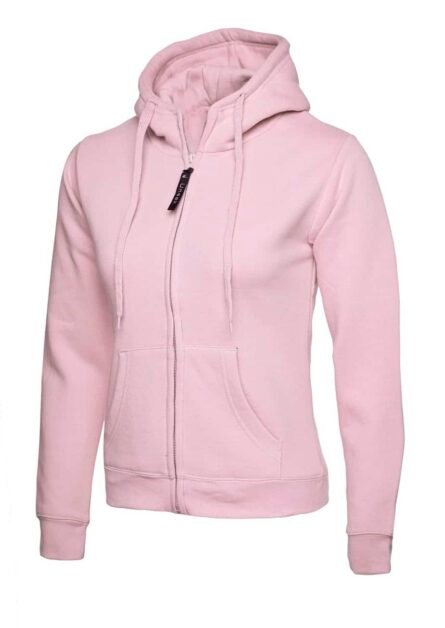 Ladies Classic Full Zip Hooded Sweatshirt - Uneek - Image 8