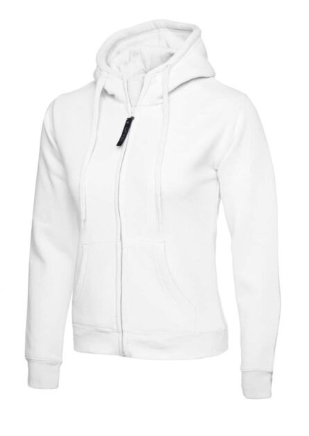Ladies Classic Full Zip Hooded Sweatshirt - Uneek - Image 12