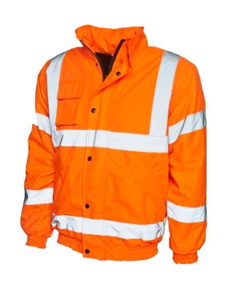 High Visibility Bomber Jacket - Uneek - Image 2