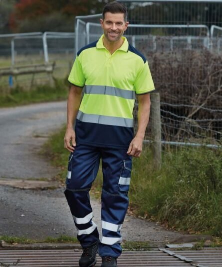 Hi-vis two-tone polo shirt (HVJ220) - Yoko - Image 3