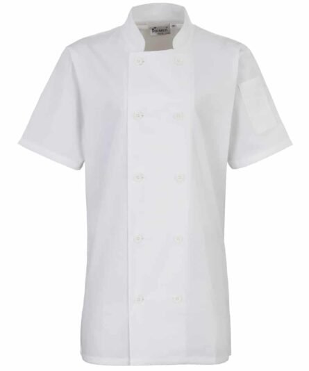 Women's short sleeve chef's jacket - Image 2